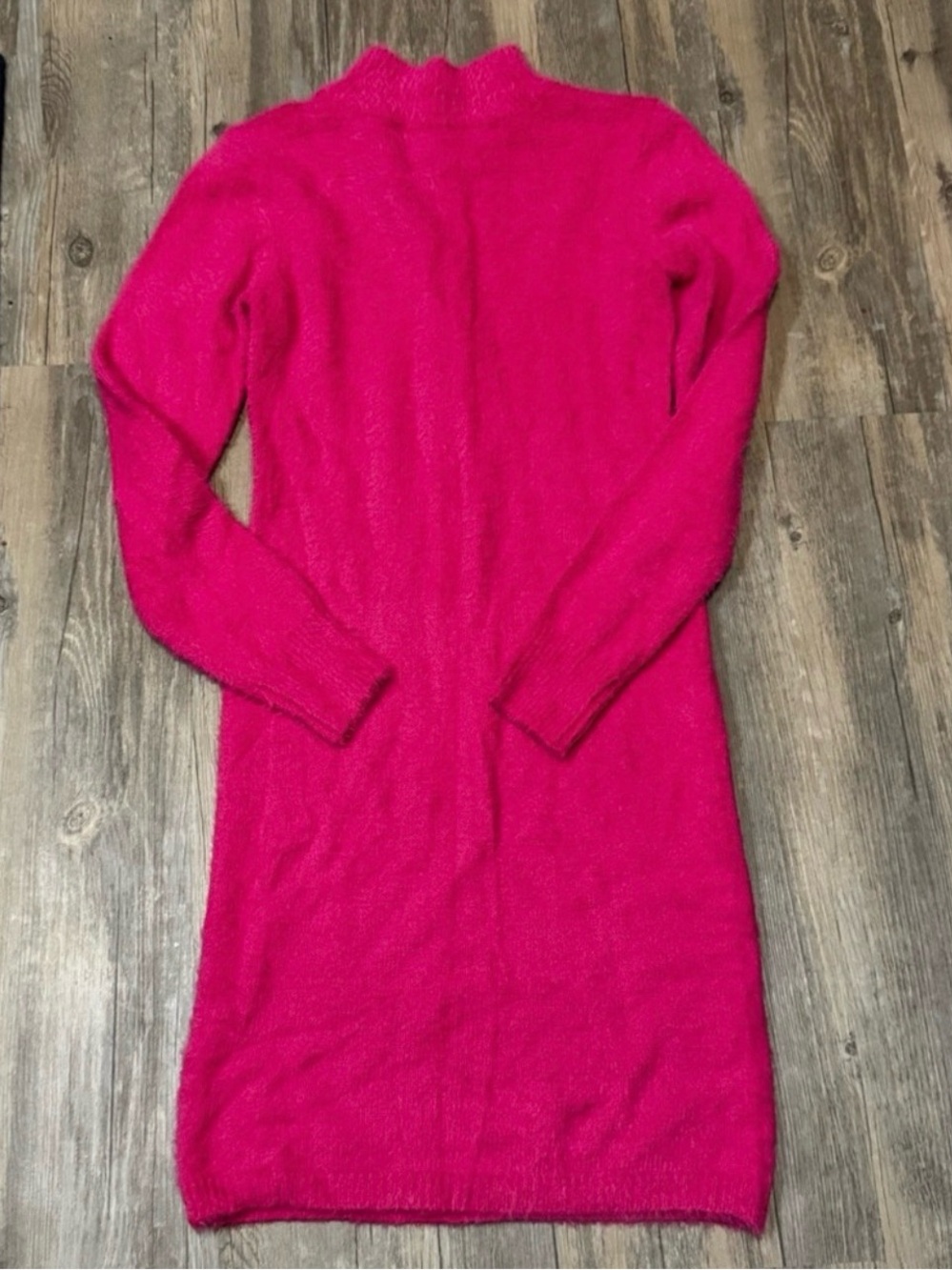 Jessica Simpson Hot Pink Fuzzy Sweater Dress